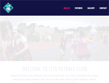 Tablet Screenshot of jetsnetballclub.co.uk